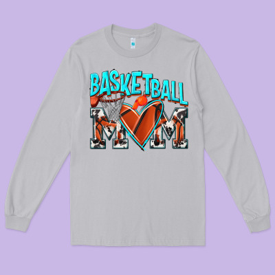 Basketball Mom Long Sleeve Tee Designed By Nancycooperartshop