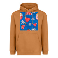 Meerkat winter  snowflakes hot cocoa ice skating shoes Heavyweight Hoodie - FaDigitalArtStudio