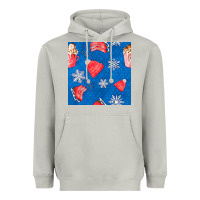 Moon Dust winter  snowflakes hot cocoa ice skating shoes Heavyweight Hoodie - FaDigitalArtStudio
