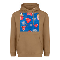 Toasted Coconut winter  snowflakes hot cocoa ice skating shoes Heavyweight Hoodie - FaDigitalArtStudio