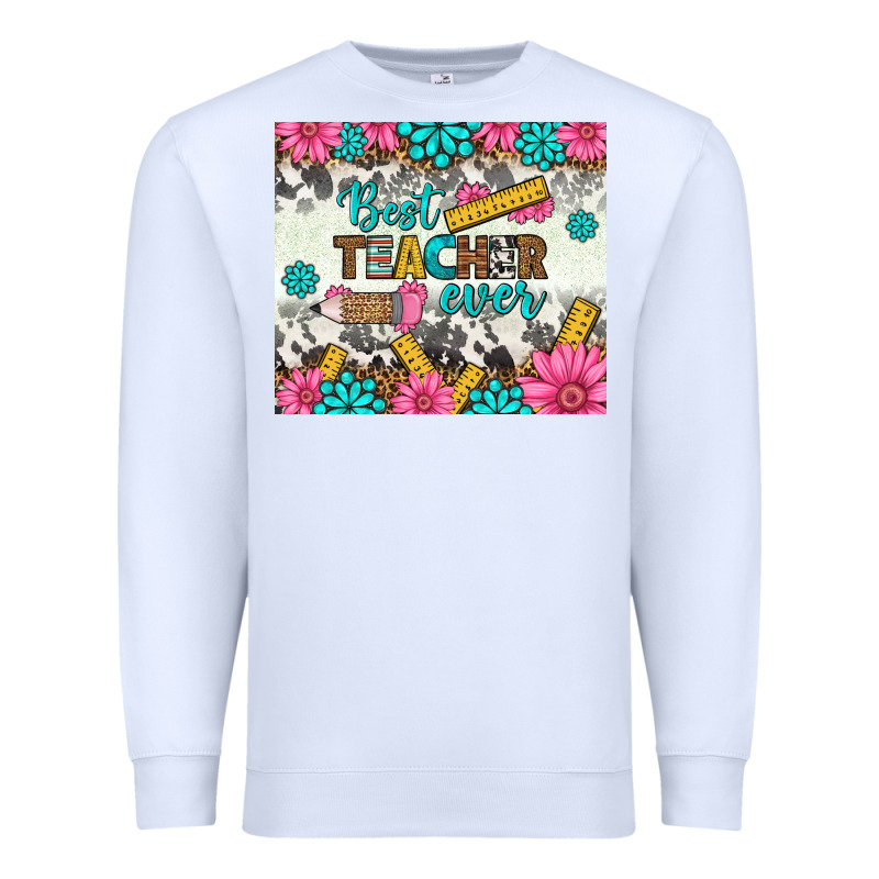 Best Teacher Ever Tumbler Premium Sweatshirt by BundleAndBundleShop | Teevron