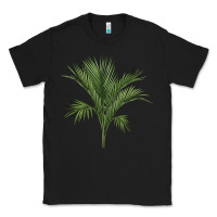 Black Botanical Majesty Palm Illustrations Classic Tee - LillyAllenDesigns