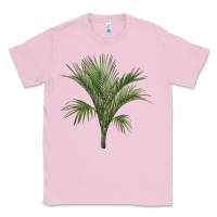Bubblegum Pink Botanical Majesty Palm Illustrations Classic Tee - LillyAllenDesigns