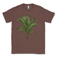 Chestnut Botanical Majesty Palm Illustrations Classic Tee - LillyAllenDesigns