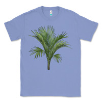 Colony Blue Botanical Majesty Palm Illustrations Classic Tee - LillyAllenDesigns