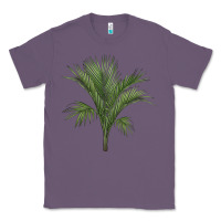 Lavender Botanical Majesty Palm Illustrations Classic Tee - LillyAllenDesigns