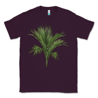Plum Botanical Majesty Palm Illustrations Classic Tee - LillyAllenDesigns
