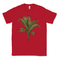 Red Botanical Majesty Palm Illustrations Classic Tee - LillyAllenDesigns