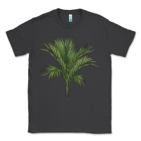 Smoke Botanical Majesty Palm Illustrations Classic Tee - LillyAllenDesigns