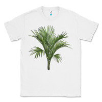 White Botanical Majesty Palm Illustrations Classic Tee - LillyAllenDesigns