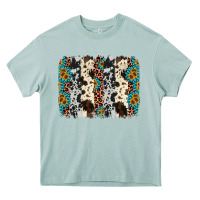 Arona cowhide leopard gemstone brushstroke Heavy Core Tee - AdoDesignShop