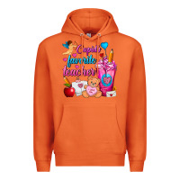 Carrot Cupid's Favorite Teacher Valentine's Day Frappe Premium Hoodie - FaDigitalArtStudio