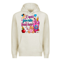 Oatmeal Heather Cupid's Favorite Teacher Valentine's Day Frappe Premium Hoodie - FaDigitalArtStudio
