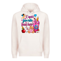 Pale Pink Cupid's Favorite Teacher Valentine's Day Frappe Premium Hoodie - FaDigitalArtStudio