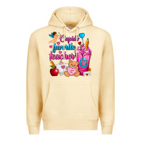 Cupid's Favorite Teacher Valentine's Day Frappe Premium Hoodie | Teevron