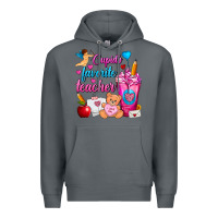 Rock Cupid's Favorite Teacher Valentine's Day Frappe Premium Hoodie - FaDigitalArtStudio
