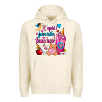 Tofu Cupid's Favorite Teacher Valentine's Day Frappe Premium Hoodie - FaDigitalArtStudio