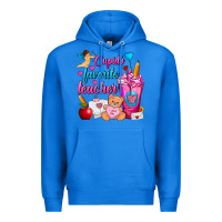 True Royal Cupid's Favorite Teacher Valentine's Day Frappe Premium Hoodie - FaDigitalArtStudio
