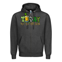 Charcoal Heather Today we are all Irish Zipper Hoodie - OliviaCreatesArt