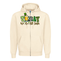 Sandshell Today we are all Irish Zipper Hoodie - OliviaCreatesArt