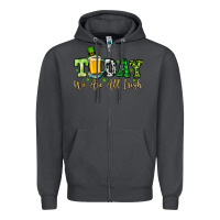 Smoke Today we are all Irish Zipper Hoodie - OliviaCreatesArt