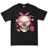 Black valentine's day skull Premium Tee - MaliasSmallBusiness