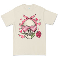 Bone valentine's day skull Premium Tee - MaliasSmallBusiness