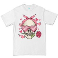 White valentine's day skull Premium Tee - MaliasSmallBusiness