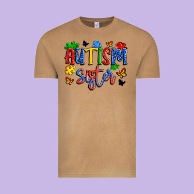 Autism Sister Vintage Tee Designed By Artiststas
