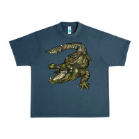 Midnight Navy alligator Urban Heavy Tee - BarkalooDesign