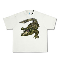 Pistachio alligator Urban Heavy Tee - BarkalooDesign