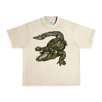 Sandshell alligator Urban Heavy Tee - BarkalooDesign