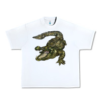 White alligator Urban Heavy Tee - BarkalooDesign