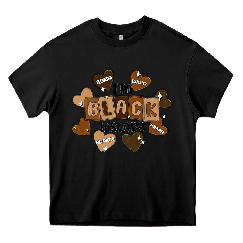 I Am Black History Heavy Core Tee by MaliasSmallBusiness | Teevron