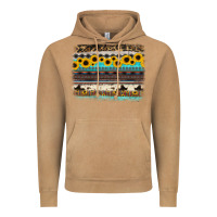 Vintage Camel sunflower aztec serape cowhide background Vintage Hoodie - RanaPortraitStore