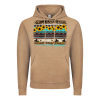 Vintage Coffee sunflower aztec serape cowhide background Vintage Hoodie - RanaPortraitStore