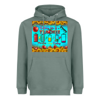 Sage Battery Life Of A Teacher Tumbler Heavyweight Hoodie - BundleAndBundleShop