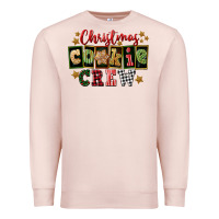 Pale Pink Christmas cookie crew Premium Sweatshirt - FaDigitalArtStudio