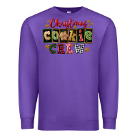 Purple Christmas cookie crew Premium Sweatshirt - FaDigitalArtStudio