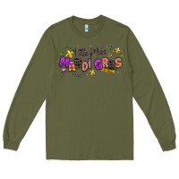 Army Green little miss mardi gras Long Sleeve Tee - texasbilliewilder