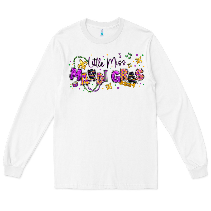 Little Miss Mardi Gras Long Sleeve Tee by texasbilliewilder | Teevron
