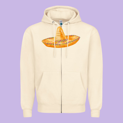 Sombrero Fa Element Zipper Hoodie Designed By Fadigitalartstudio