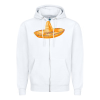 White sombrero fa element Zipper Hoodie - FaDigitalArtStudio