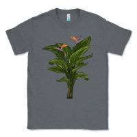 Charcoal Heather the bird of paradise Classic Tee - LillyAllenDesigns