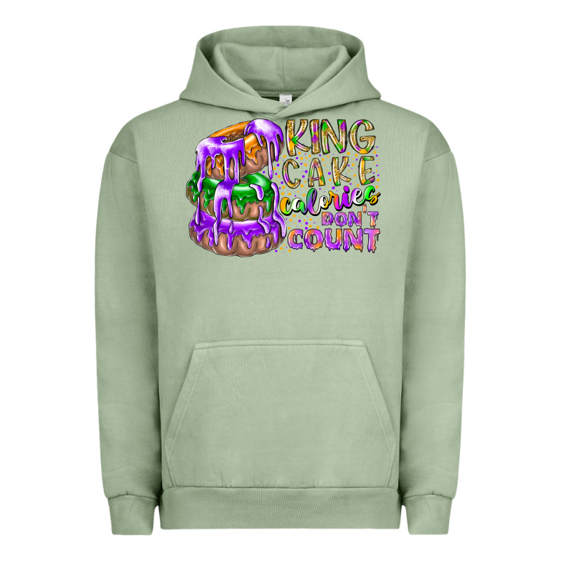 King Cake Calories Dont Count Urban Hoodie by RacoonDesign | Teevron
