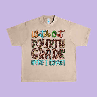 Watch Out Fourth Grade Here I Come! Urban Heavy Tee Designed By Jahusdesignshop