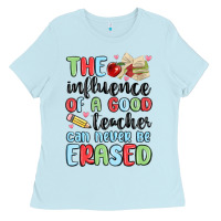 Baby Blue the influence of a good teacher can never be  eras Ladies Tee - MaliasSmallBusiness