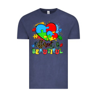 Vintage Denim different is beautiful Vintage Tee - Artiststas