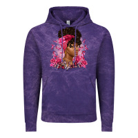 Cloud Purple breast cancer afro woman Vintage Hoodie - Artiststas