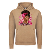 Vintage Coffee breast cancer afro woman Vintage Hoodie - Artiststas